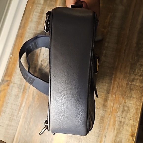 Coach Track Pack In Colorblock - All Calf Leather - Gunmetal-Lime-Green - Picture 7 of 12